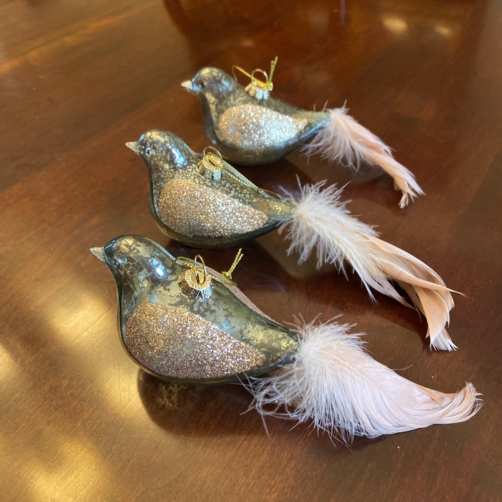 Christmas ornaments-mercury glass